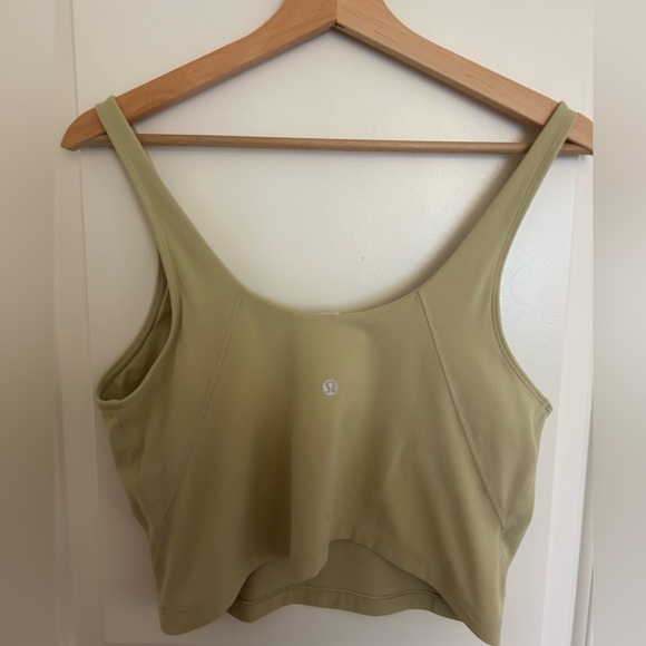 lightly worn dew green lululemon align tank - Picture 2 of 4